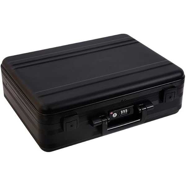 Amazon.com : urecimy Hard-Sided Aluminum Briefcase, Black, with
